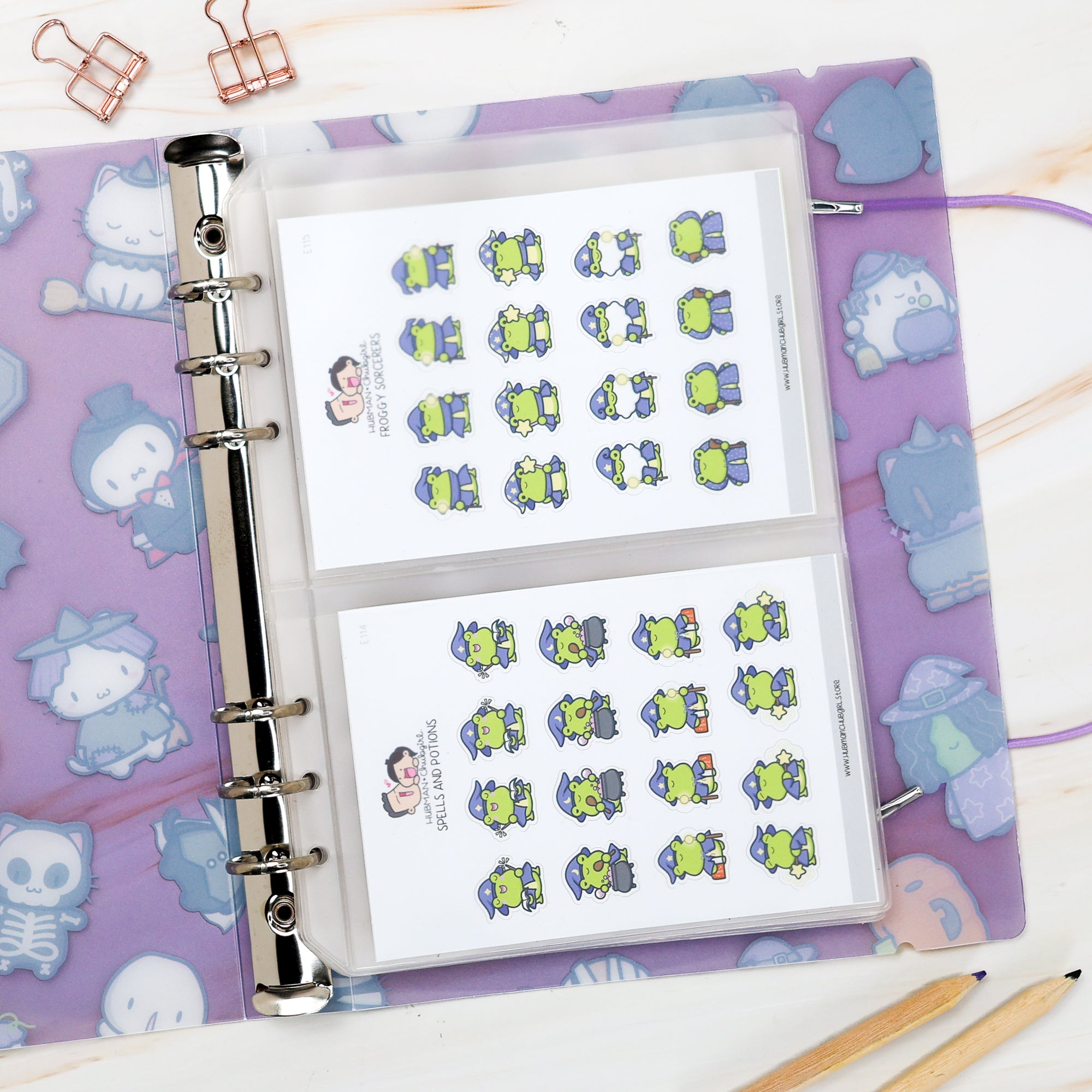 Sticker Storage Binder - Halloween Binder (S Size)