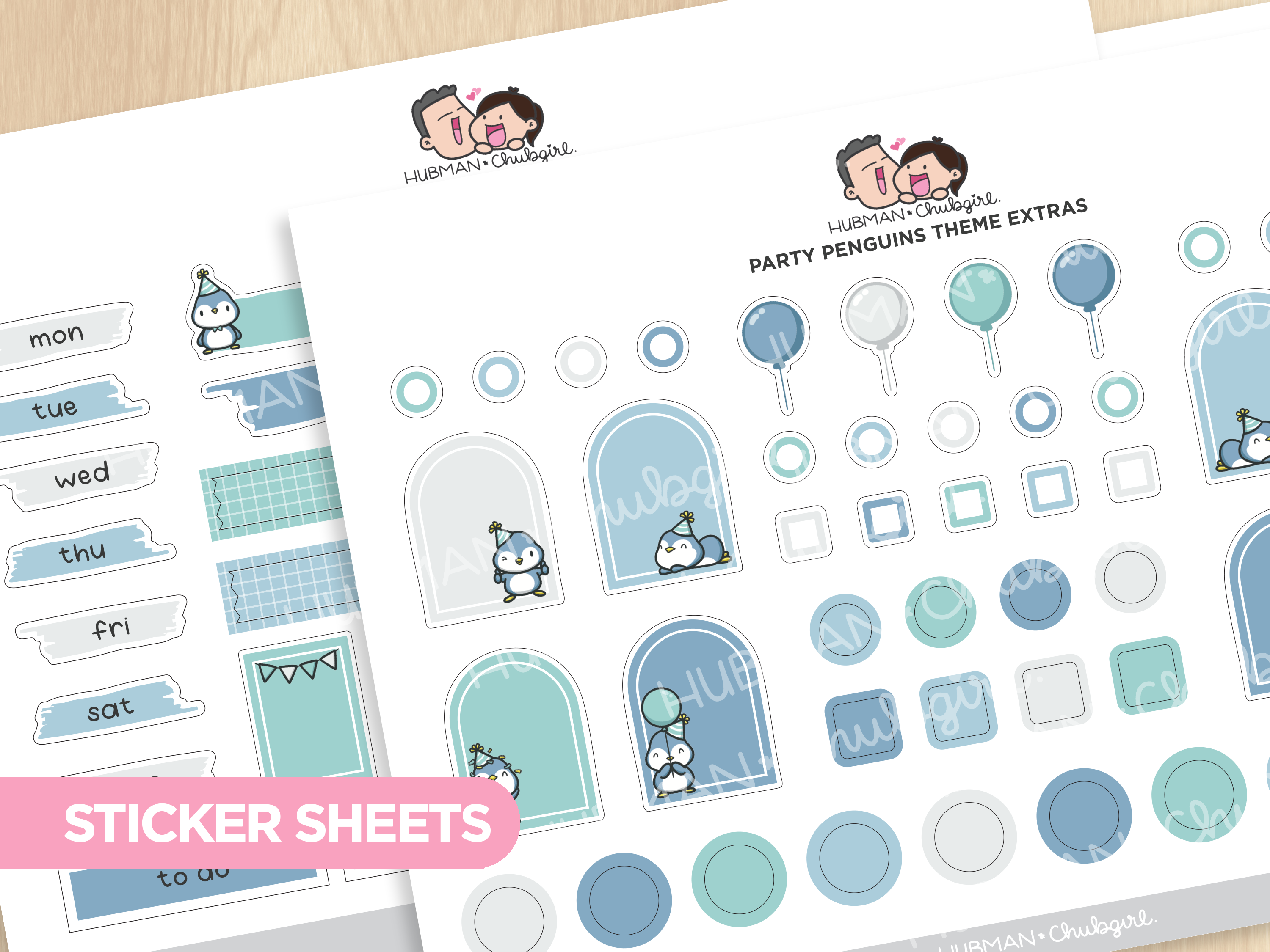 Party Penguins Journaling Add on