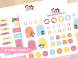 Beach Birds Journaling Extras Sticker Set