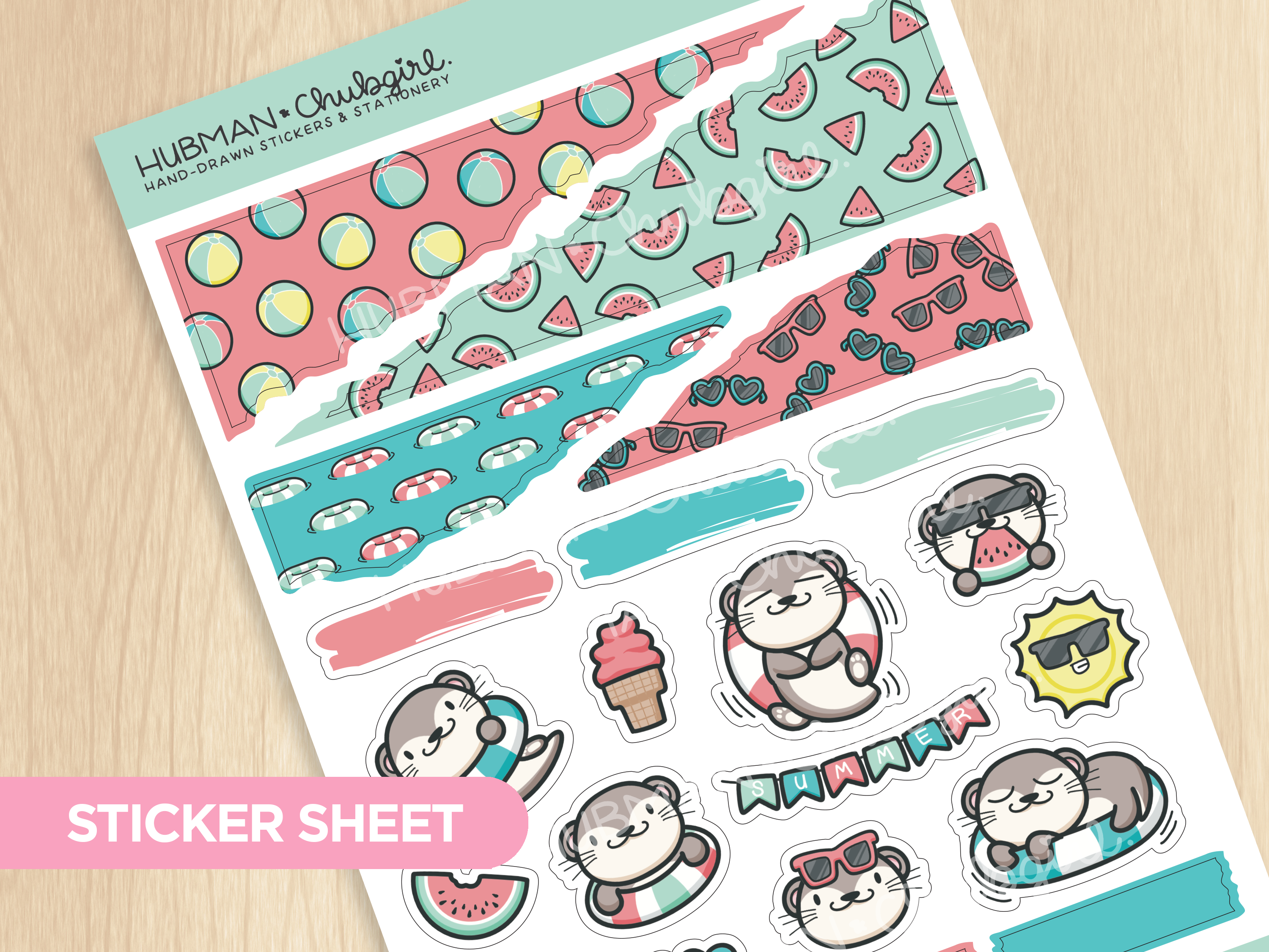 Summer Otters Junk Journaling Kit