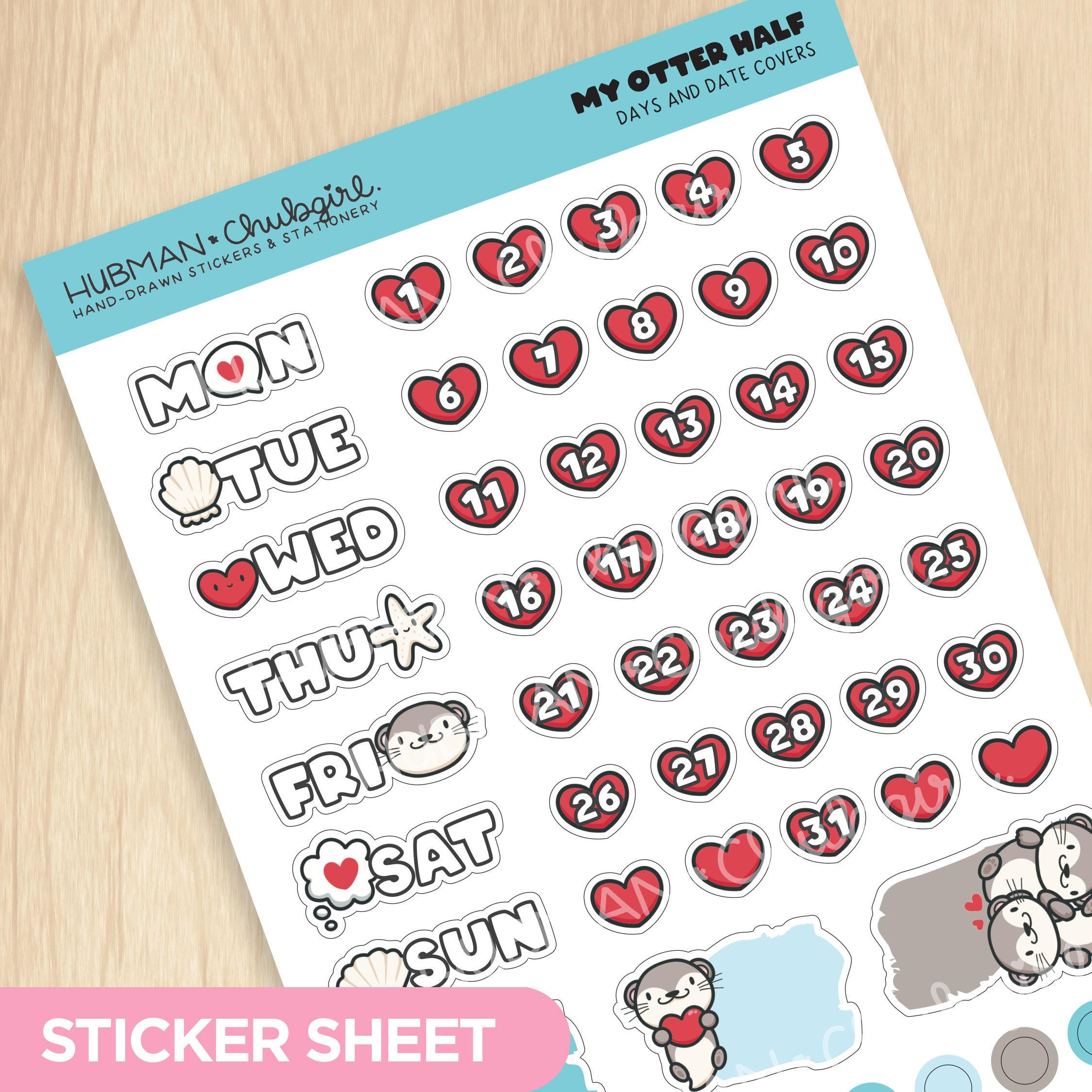 My Otter Half Days and Date Covers
