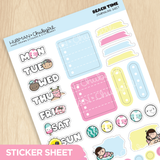 Beach Time Journaling Sheet