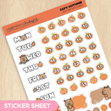 Capy Autumn Days and Date Covers