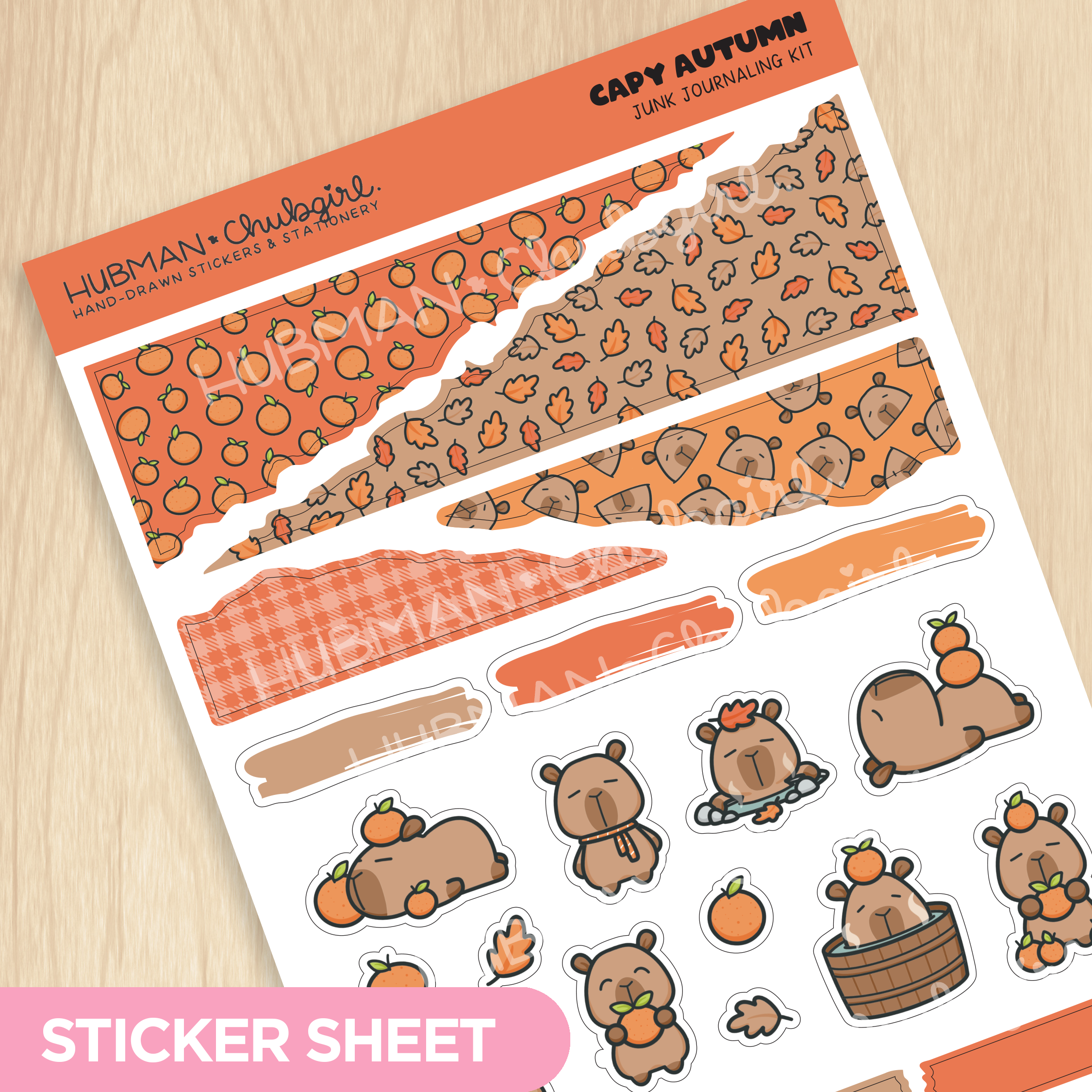 Capy Autumn Junk Journaling Kit