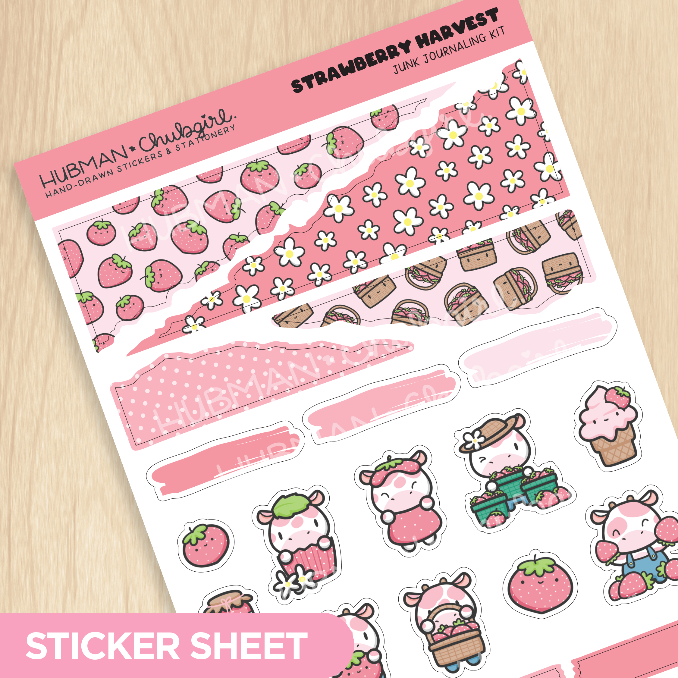 Strawberry Harvest Junk Journaling Kit