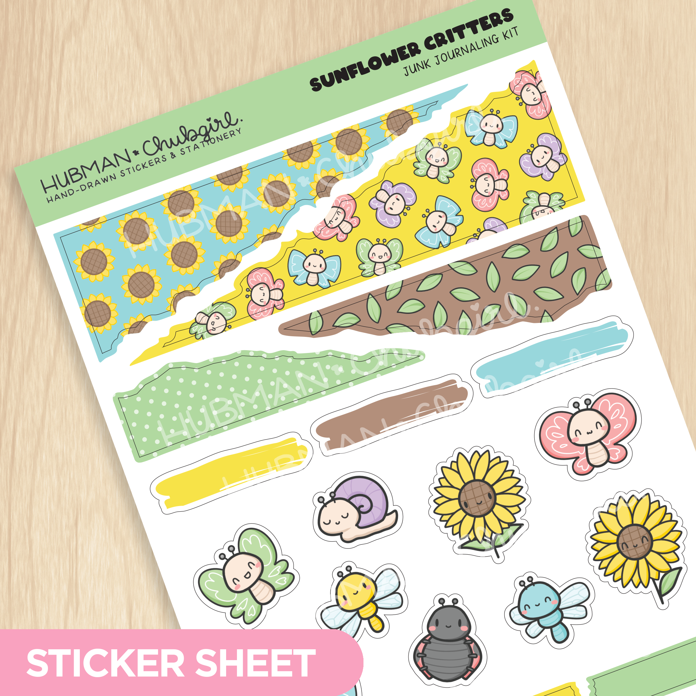 Sunflower Critters Junk Journaling Kit