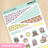 Summer Mermaids Junk Journaling Kit