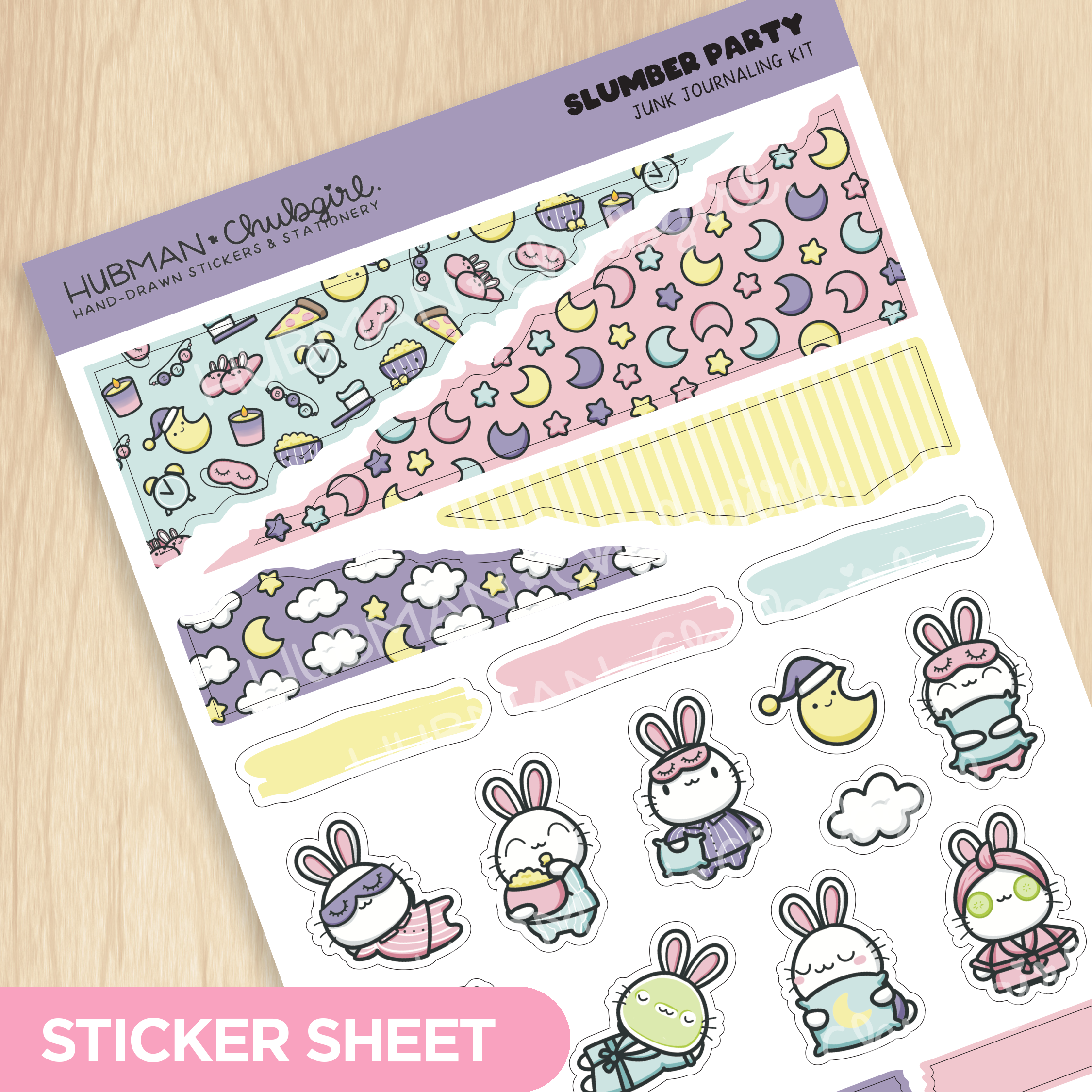Slumber Party Junk Journaling Kit