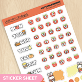 Autumn Bunnies Days and Date Covers
