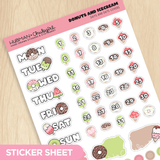 Donuts and Icecream Days and Date Covers