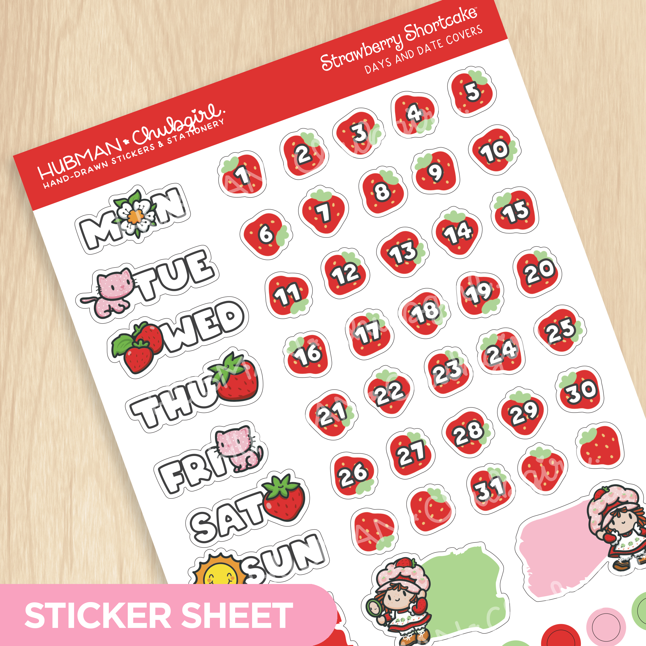 Strawberry Shortcake Days and Date Covers