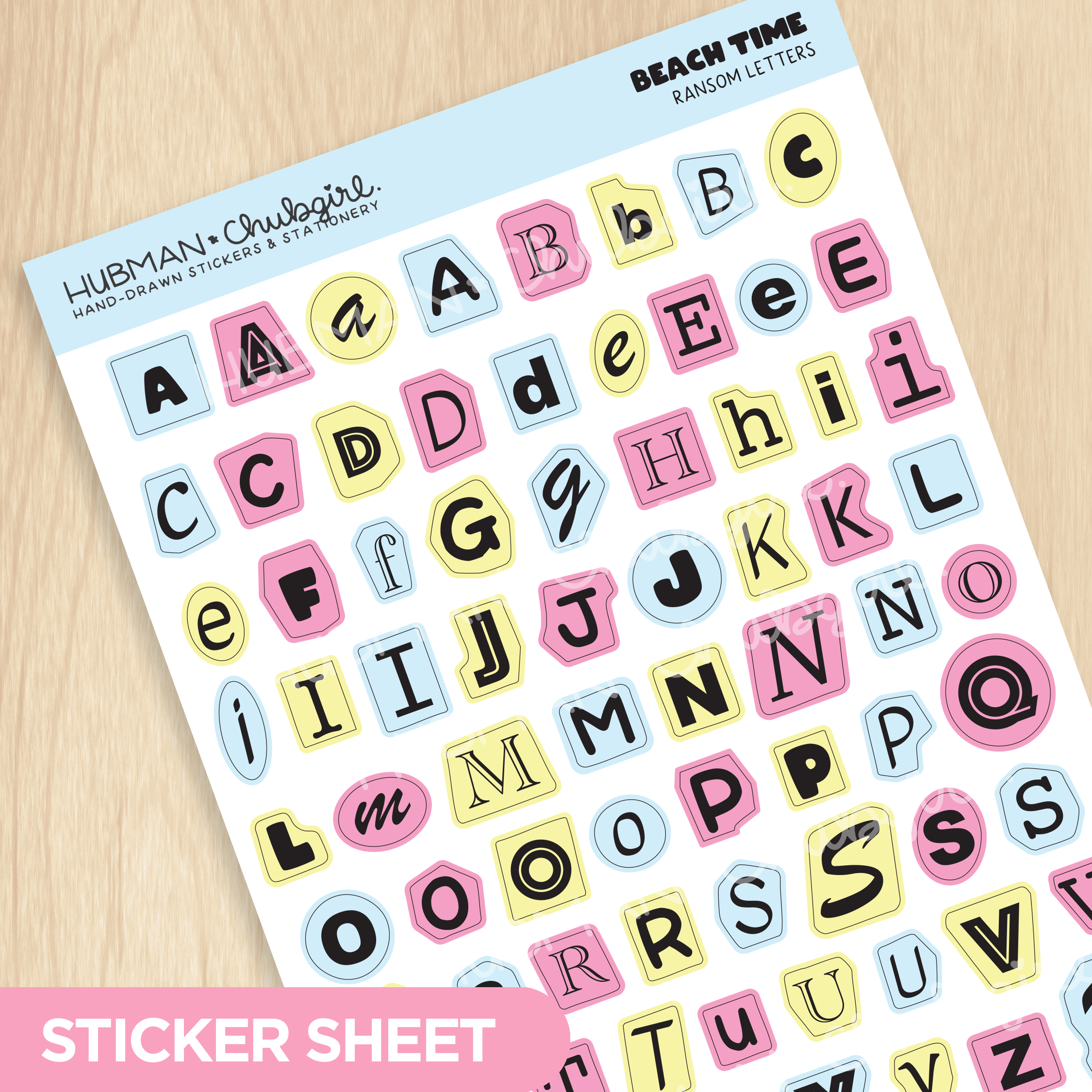Beach Time Ransom Letters