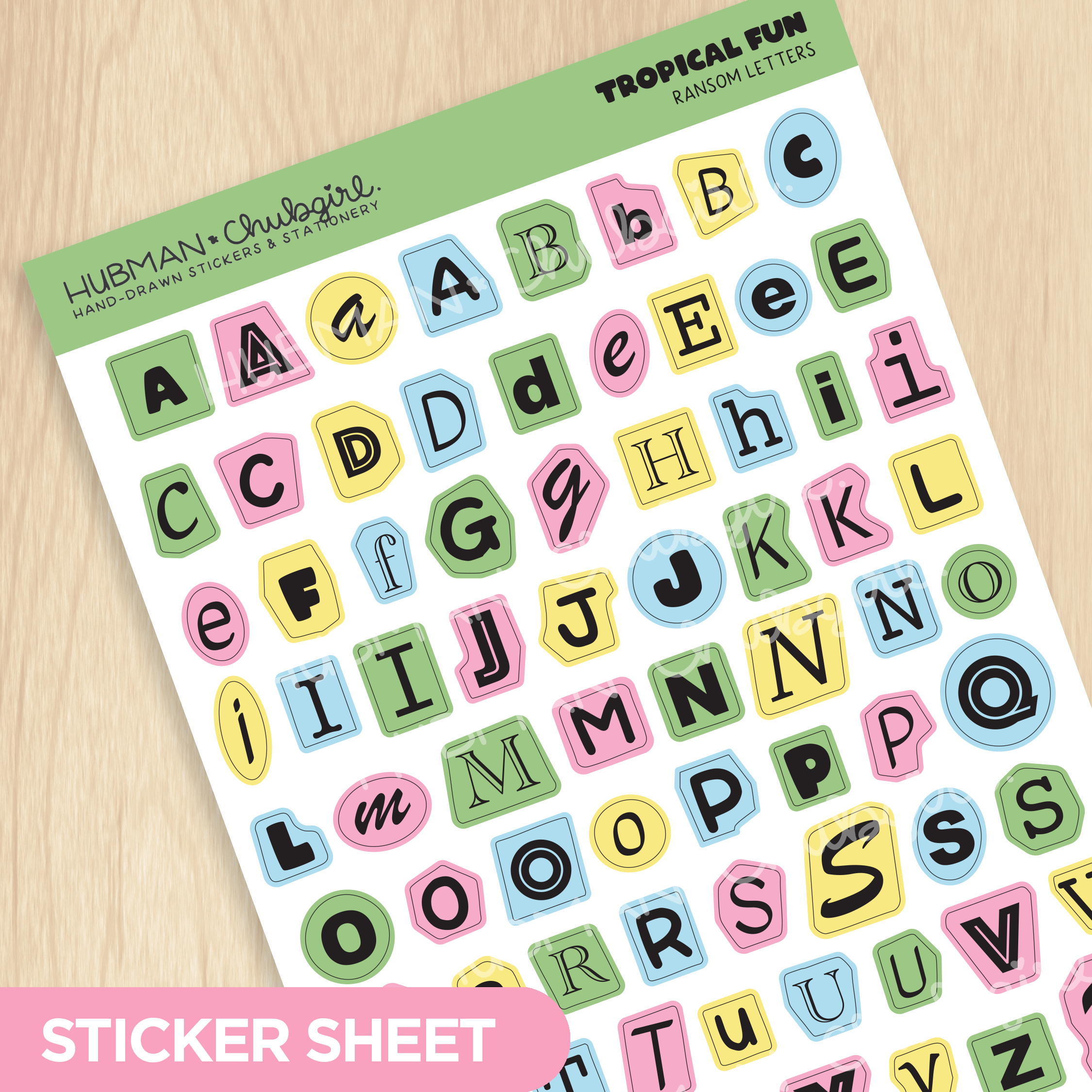 Tropical Fun Ransom Letters