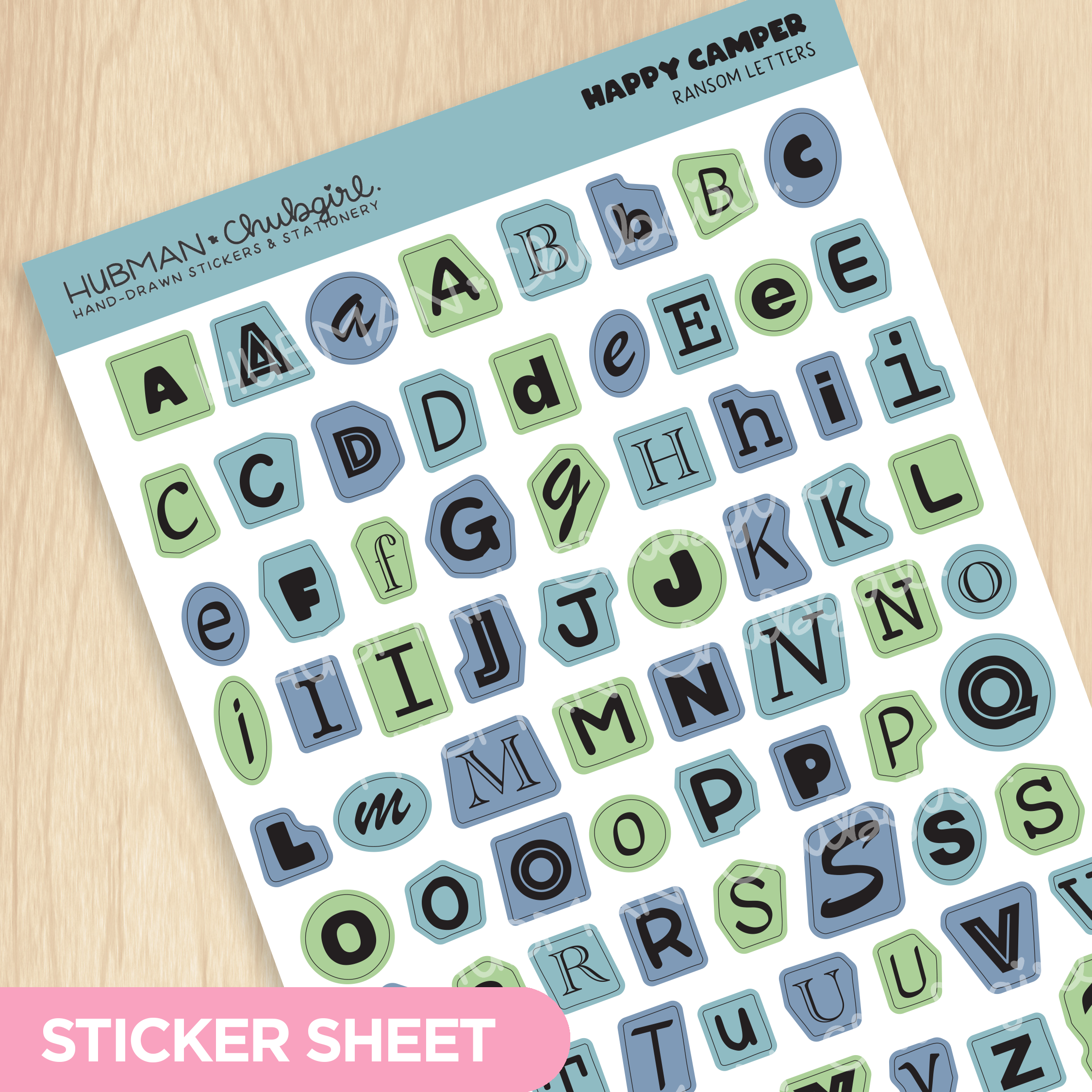 Happy Camper Ransom Letters