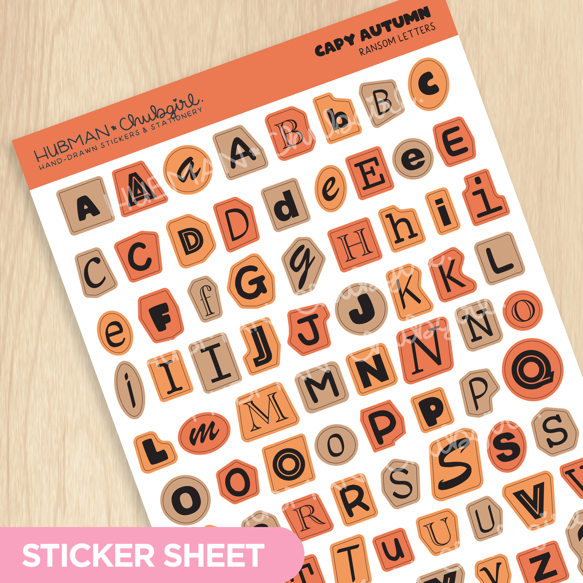 Capy Autumn Ransom Letters