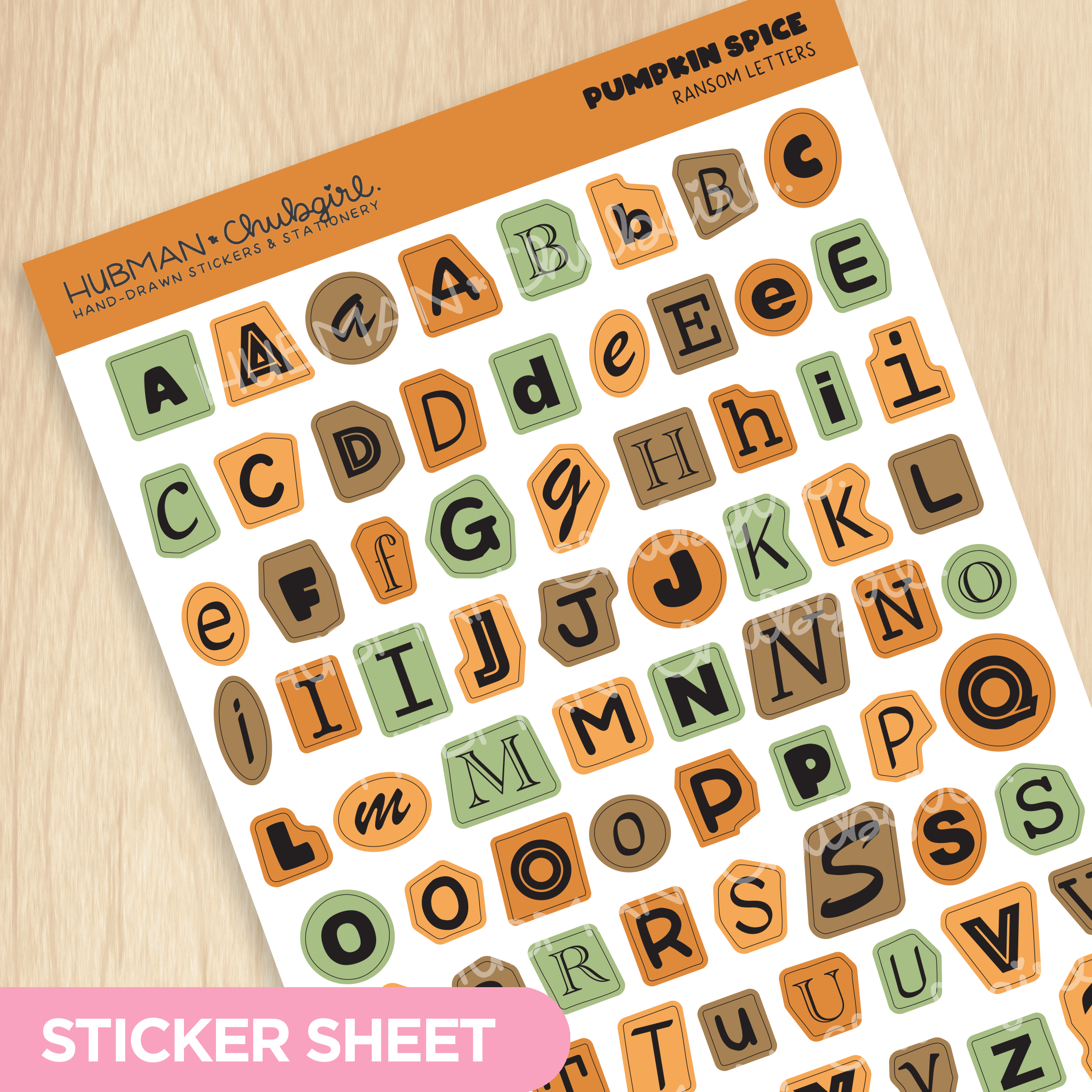 Pumpkin Spice Ransom Letters