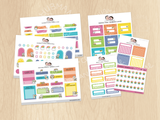 Rainbow Llamas Journaling Extras Sticker Set