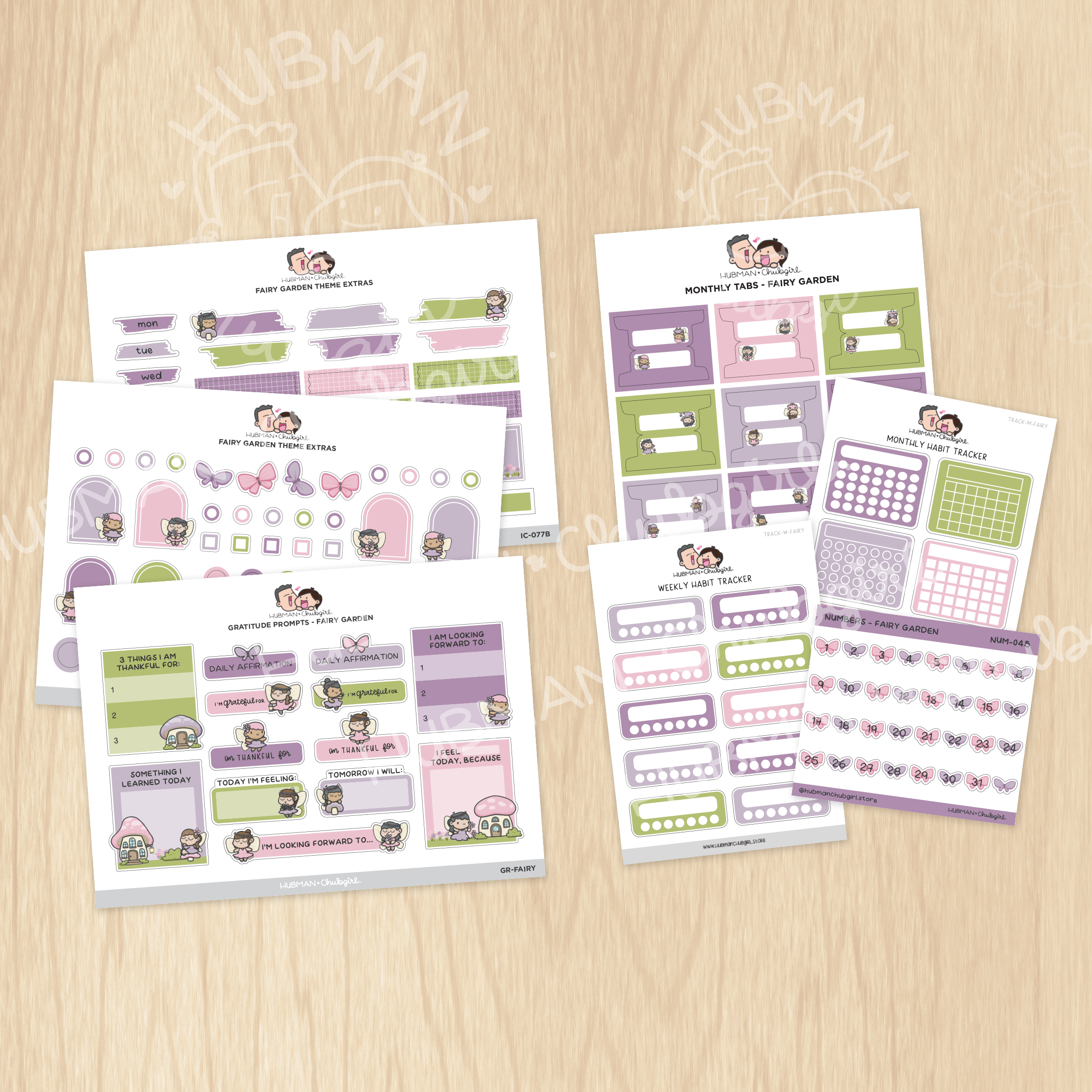 Fairy Garden Journaling Extras Sticker Set
