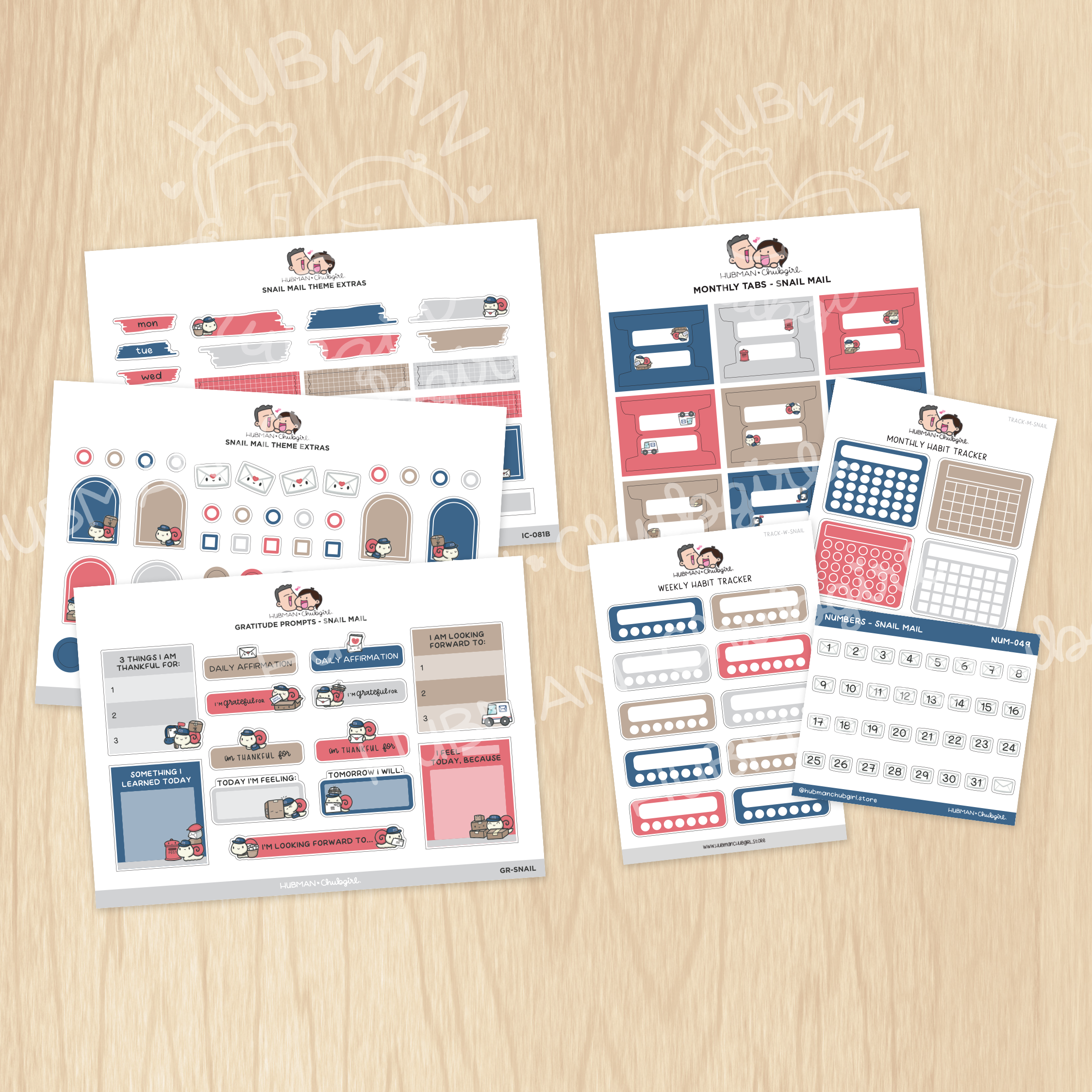 Snail Mail Journaling Extras Sticker Set