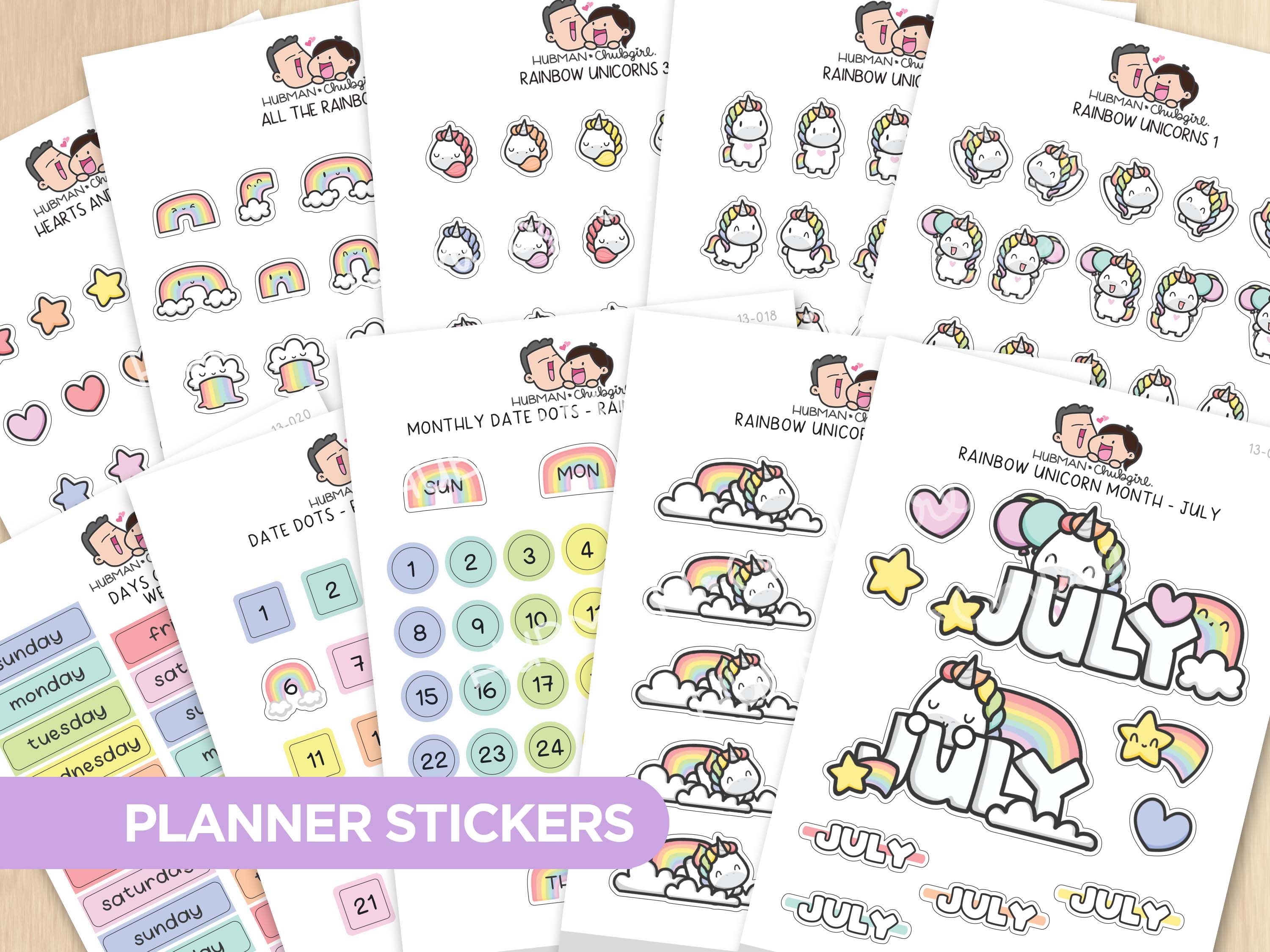 Rainbow Unicorns Journal Pack