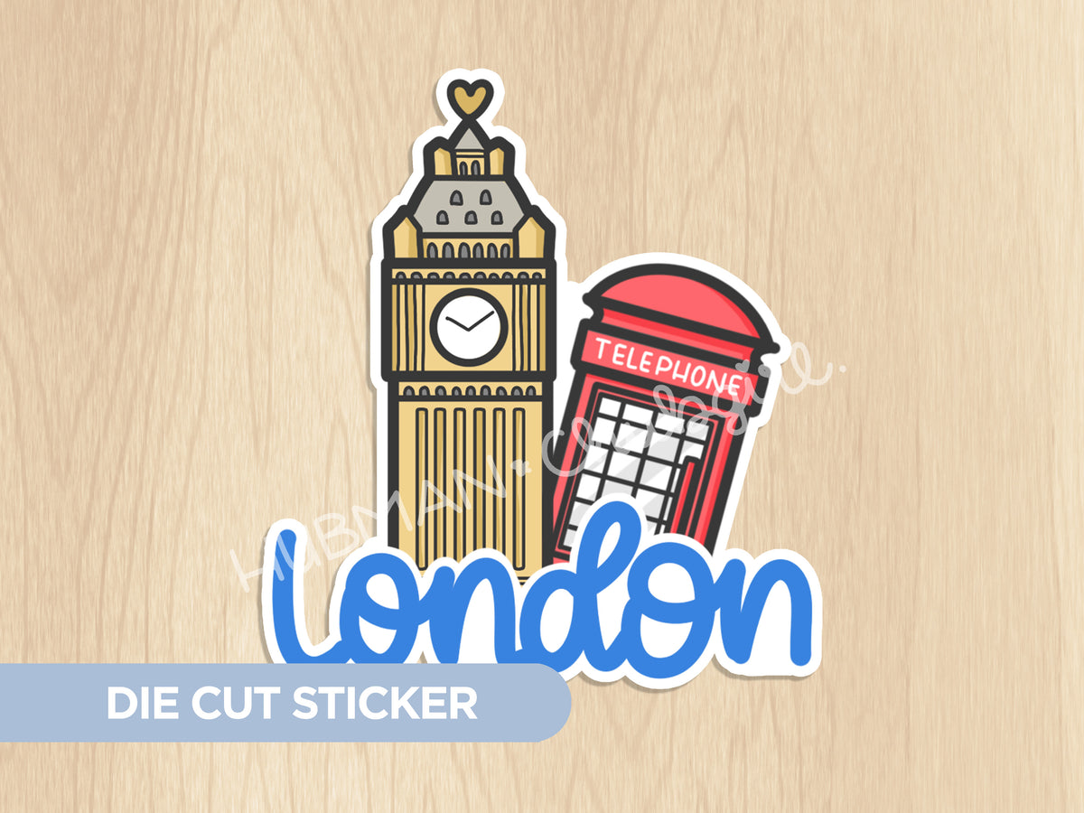 Special London Die Cut Sticker – Hubman and Chubgirl