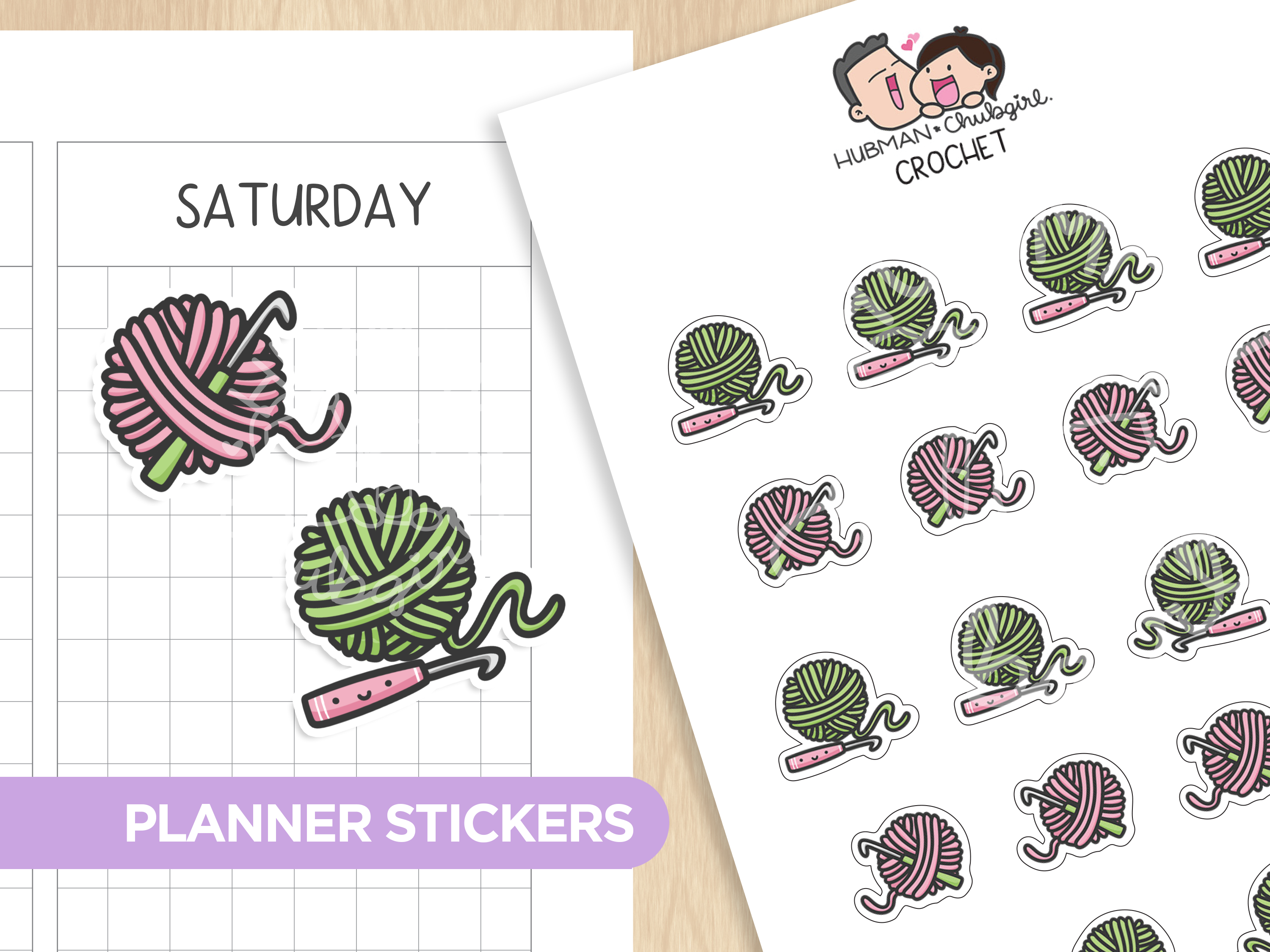 Crochet Planner Stickers