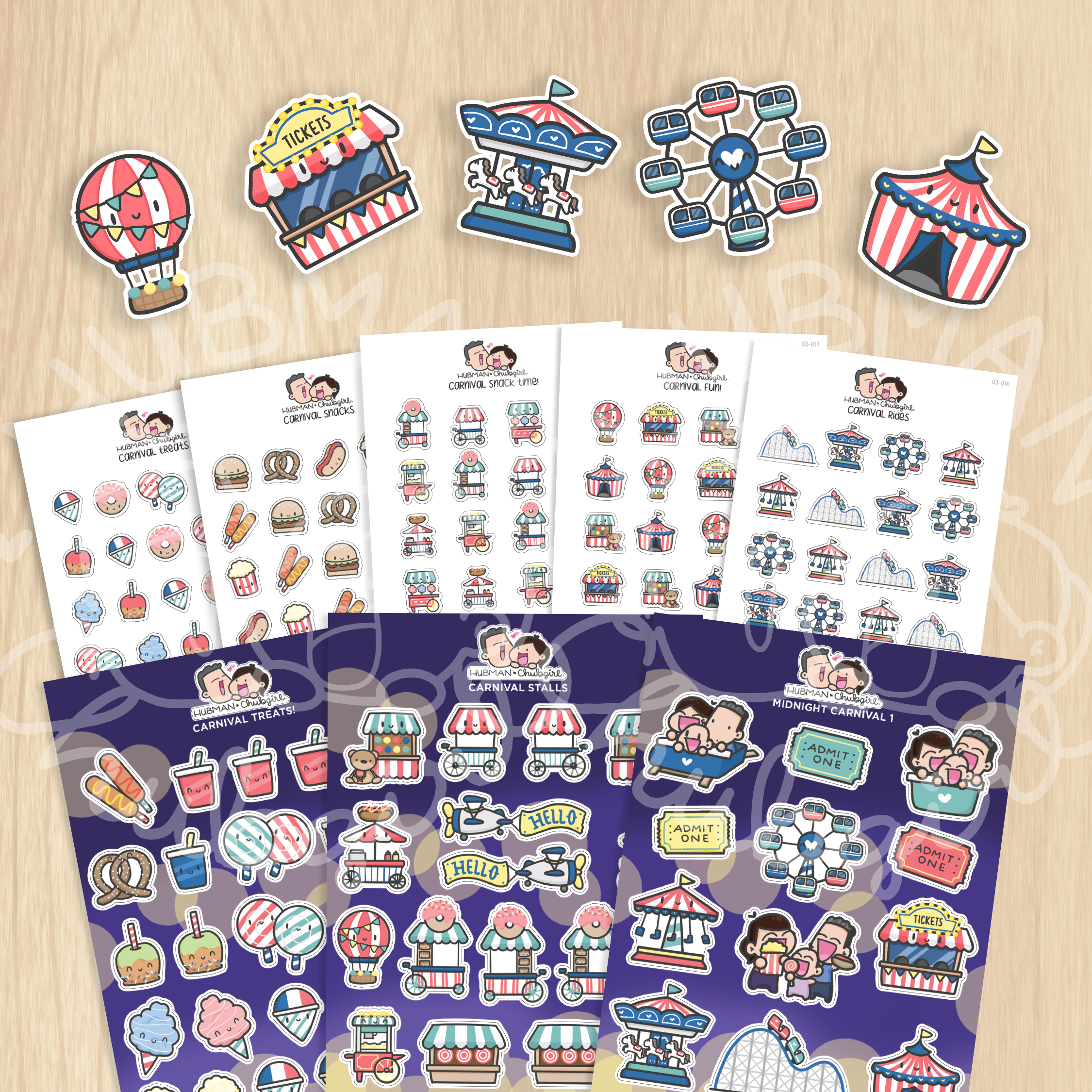 Midnight Carnival Sticker Set
