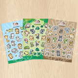 Rainforest, Savannah, and The Outback Sticker Sheets (Set of 3)