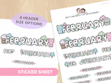 Sweets Town Monthly Text Add-on - February
