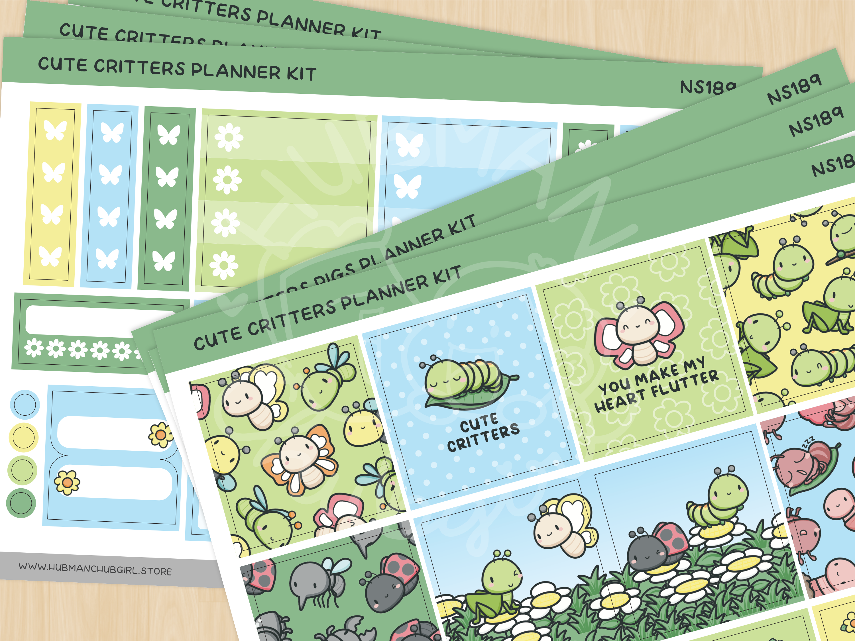 Cute Critters Planner Kit (Set of 6)