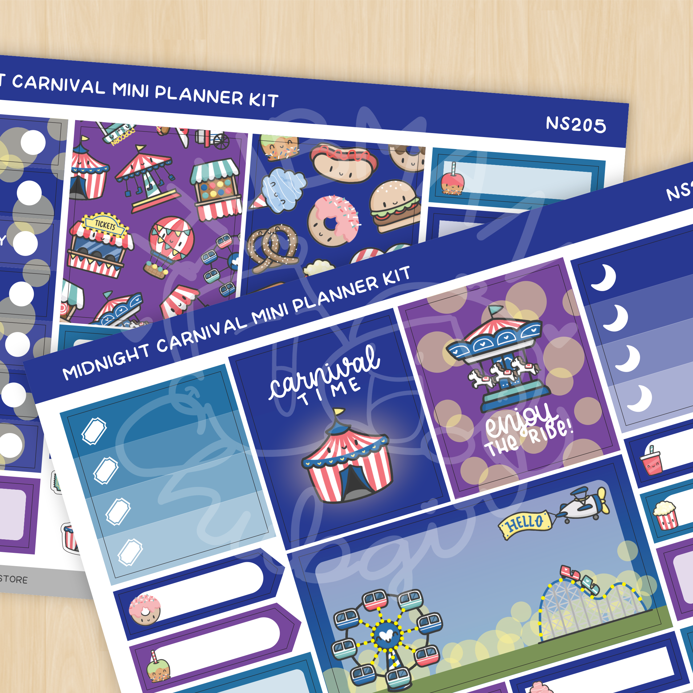 Midnight Carnival Mini Planner Kit (Set of 2)
