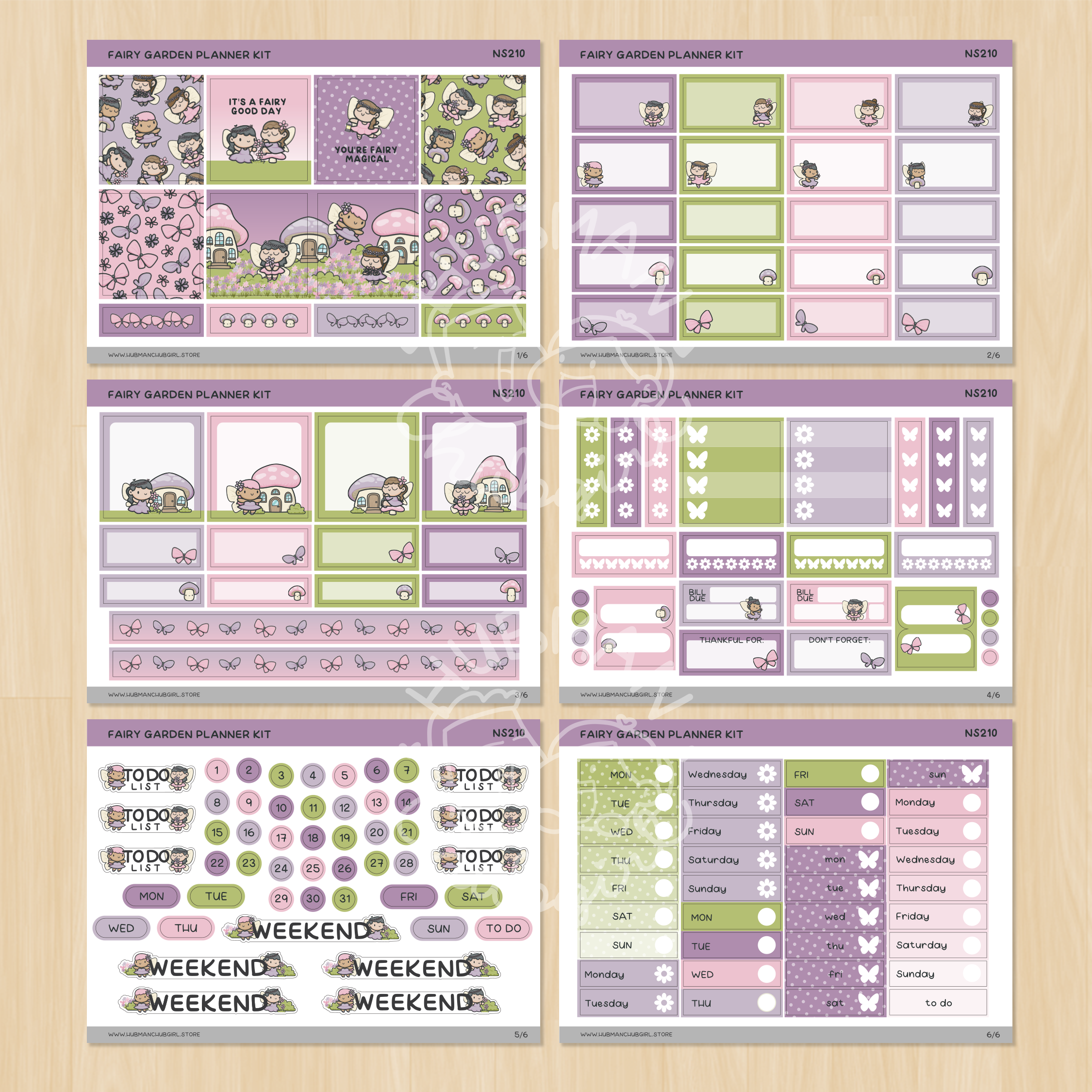 Fairy Garden Planner Kit (Set of 6)