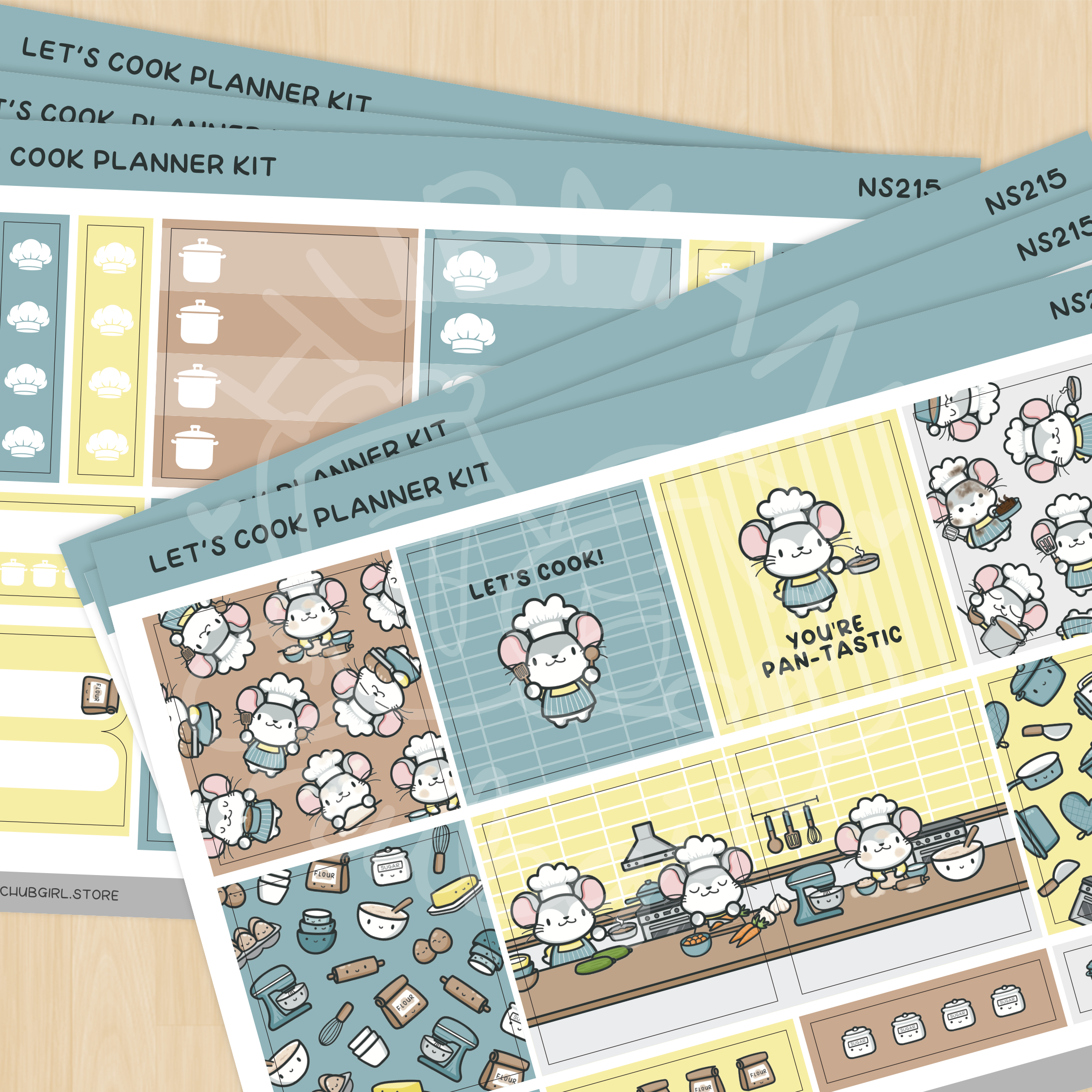 Let's Cook Planner Kit (Set of 6)