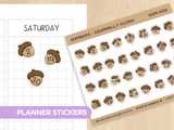 Numbers - Squirrelly Acorn Planner Stickers