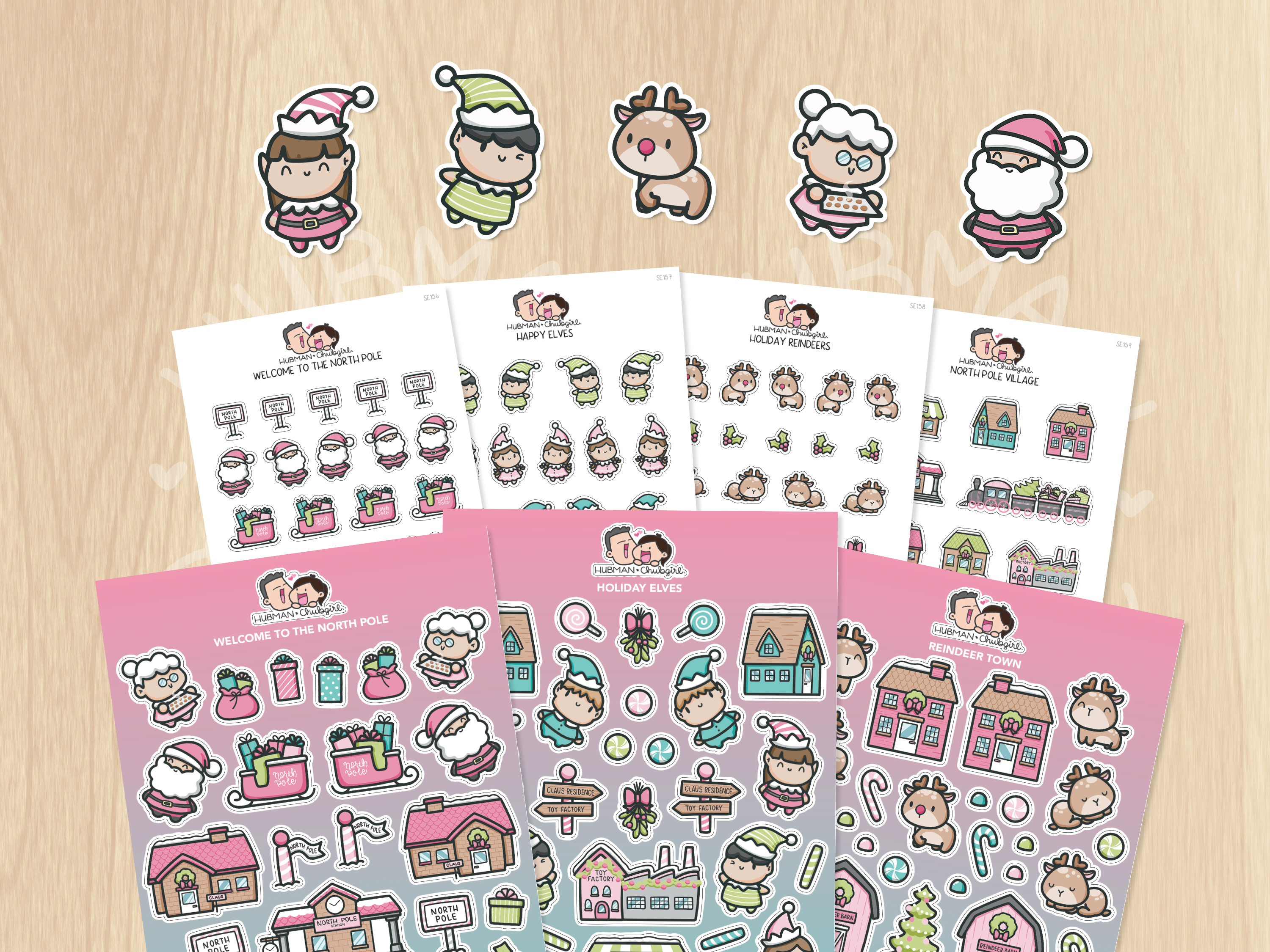 North Pole Sticker Set