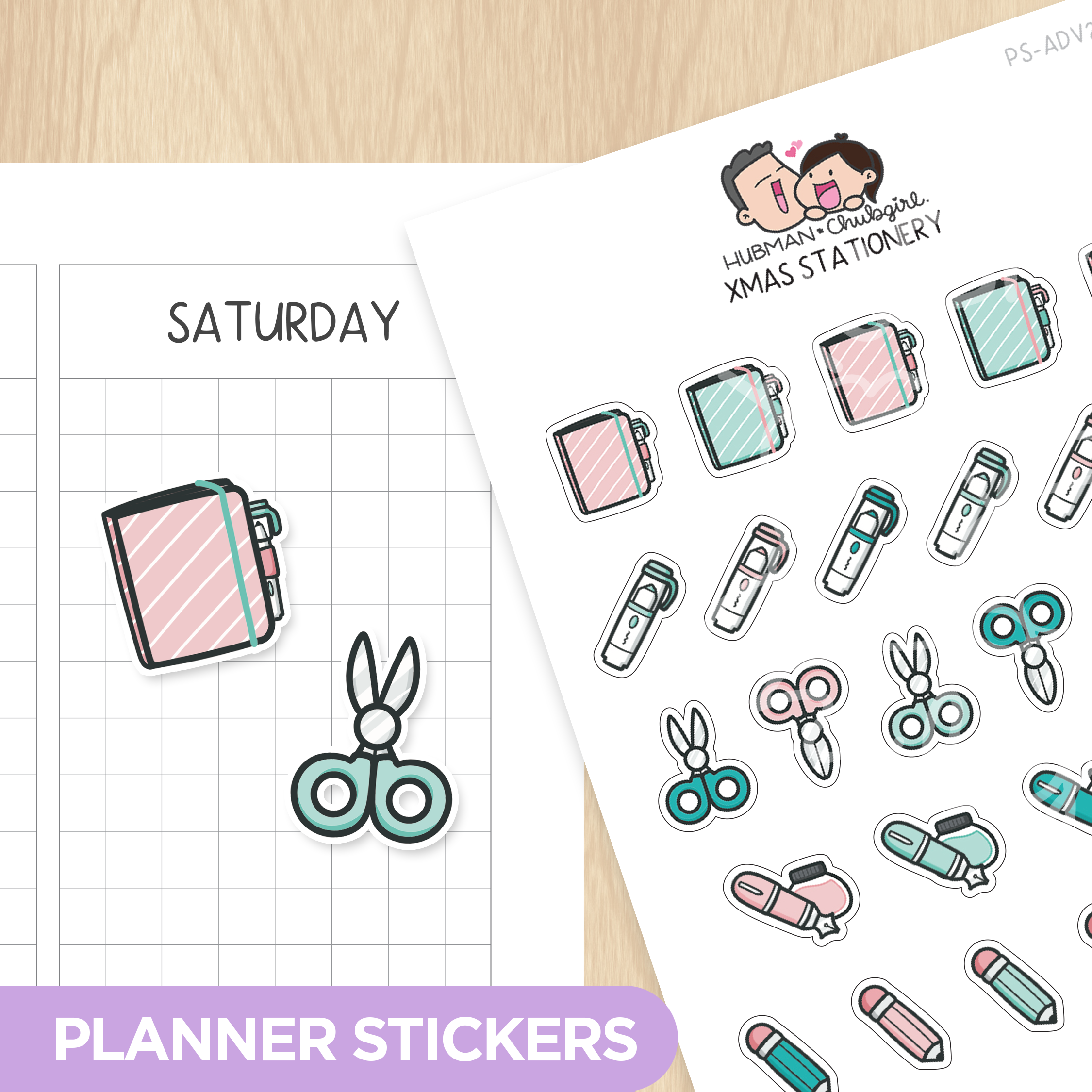 Holiday Happy Mail Sticker Set