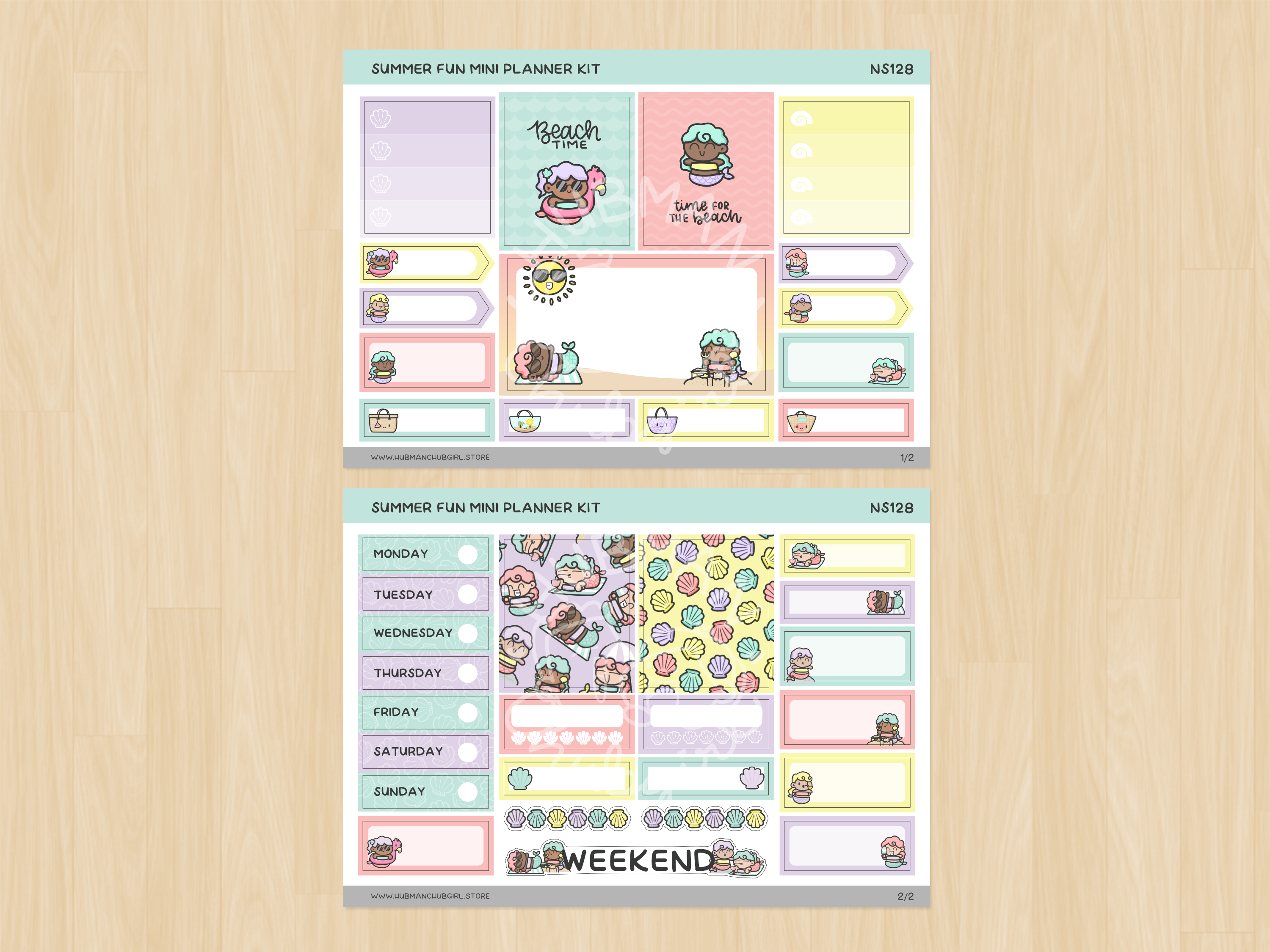 Summer Fun Mini Planner Kit (Set of 2)