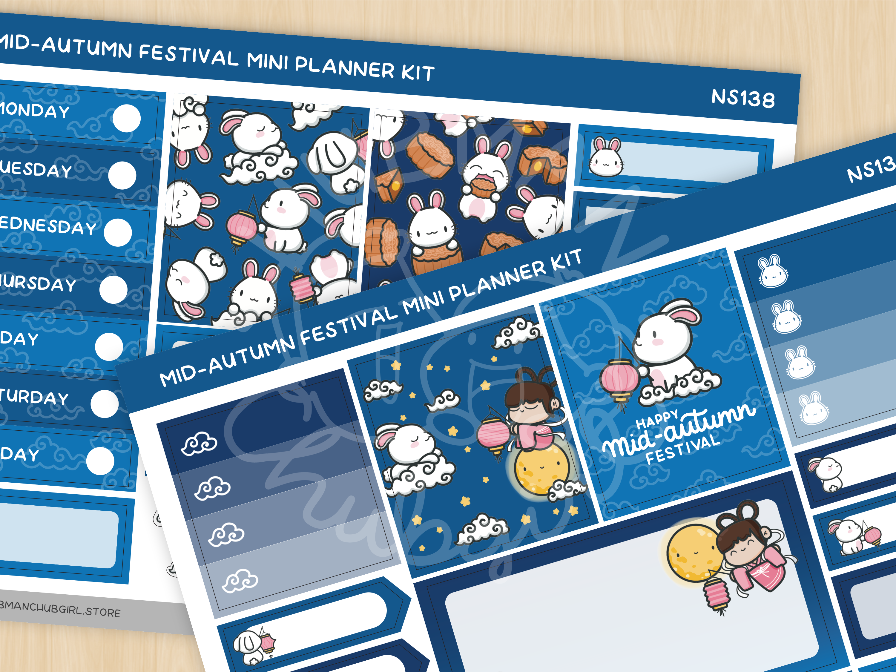 Mid-Autumn Festival Mini Planner Kit (Set of 2)