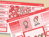 Hedgehog Love Mini Planner Kit (Set of 2)