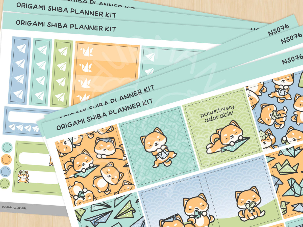 Origami Shiba Planner Kit (Set of 6) – Hubman and Chubgirl