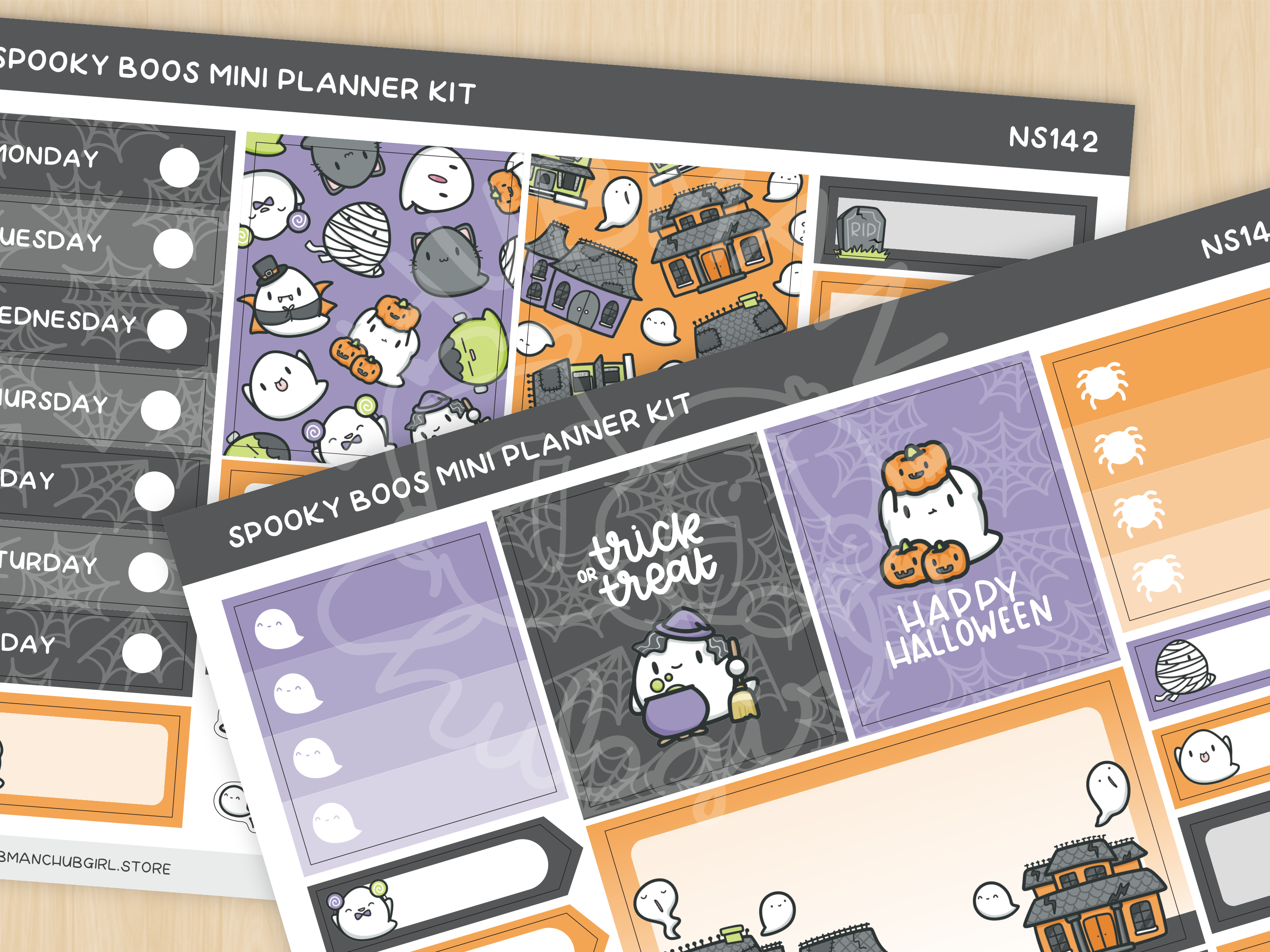 Spooky Boos Mini Planner Kit (Set of 2)