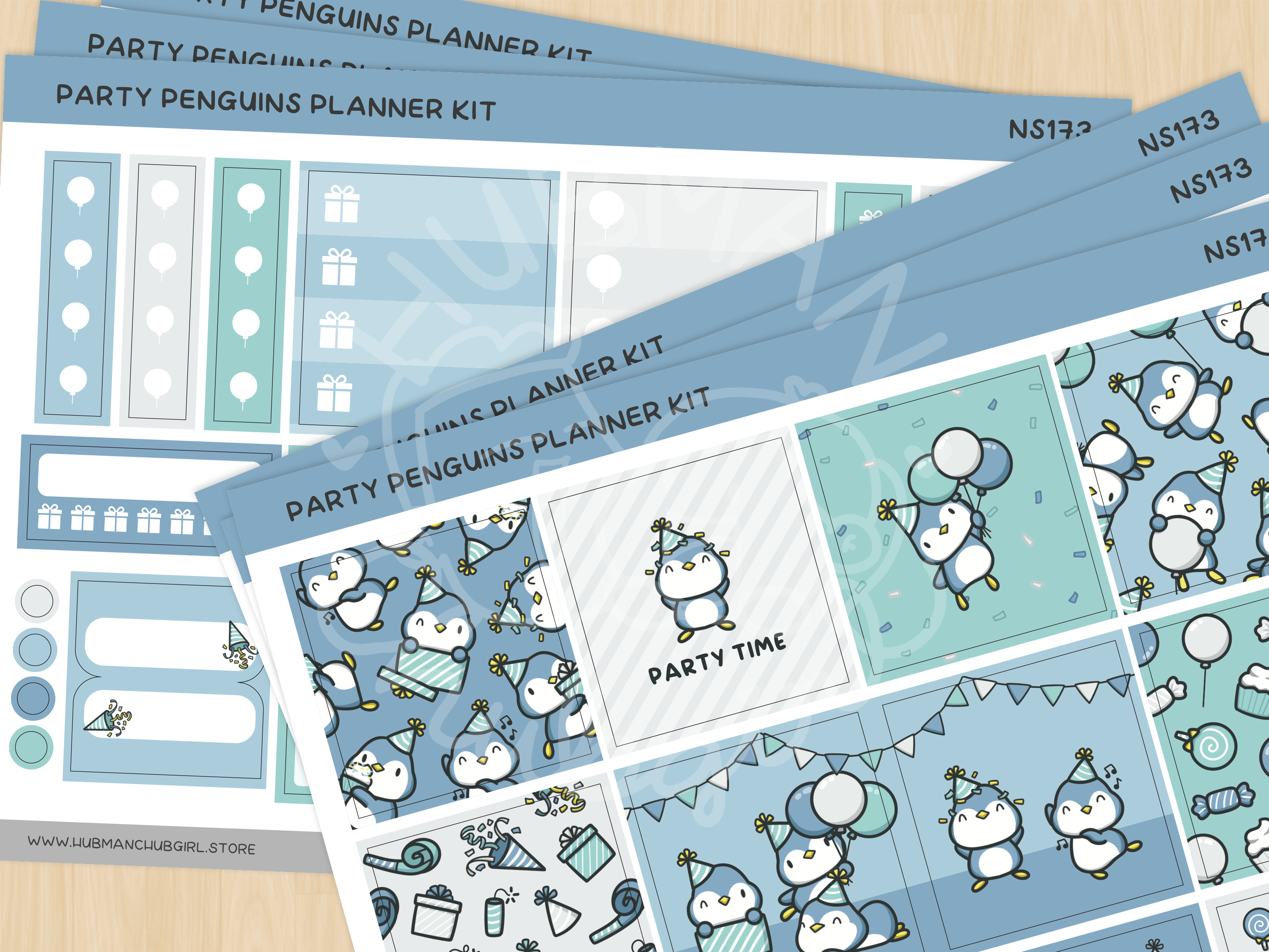 Party Penguins Planner Kit (Set of 6)