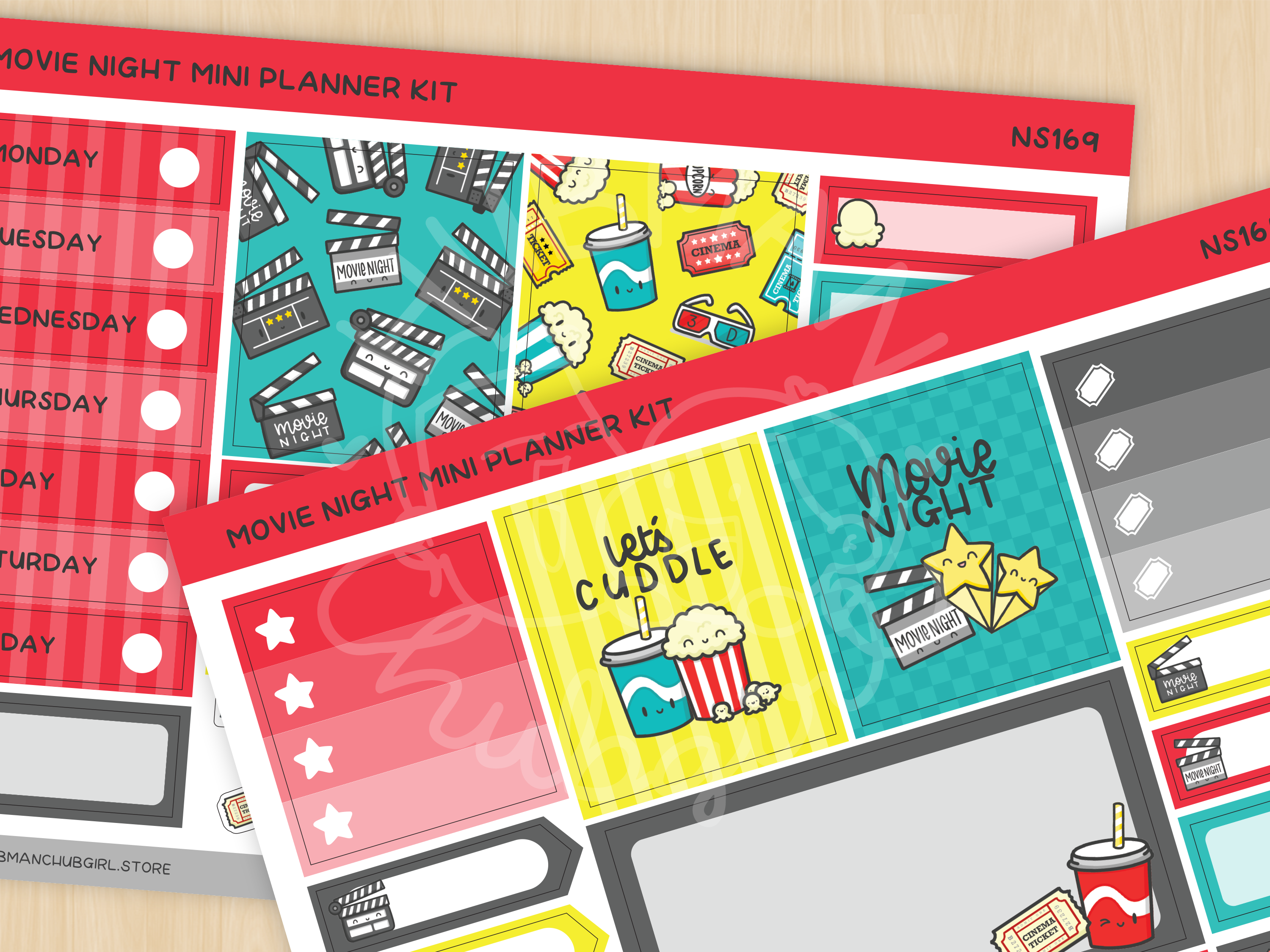 Movie Night Planner Kit (Set of 2)