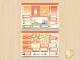 Autumn Bunnies Planner Kit (Set of 2) - Gold foil
