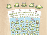 Ponds and Froggies Sticker Set