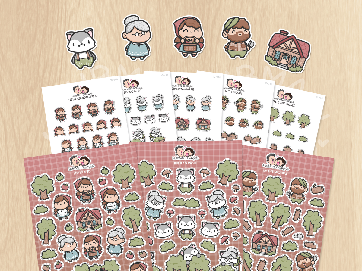 Red Riding Hood Sticker Set – Hubman and Chubgirl