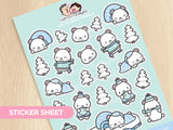Arctic Winter Sticker Set