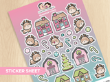 Reindeer Town Sticker Sheet