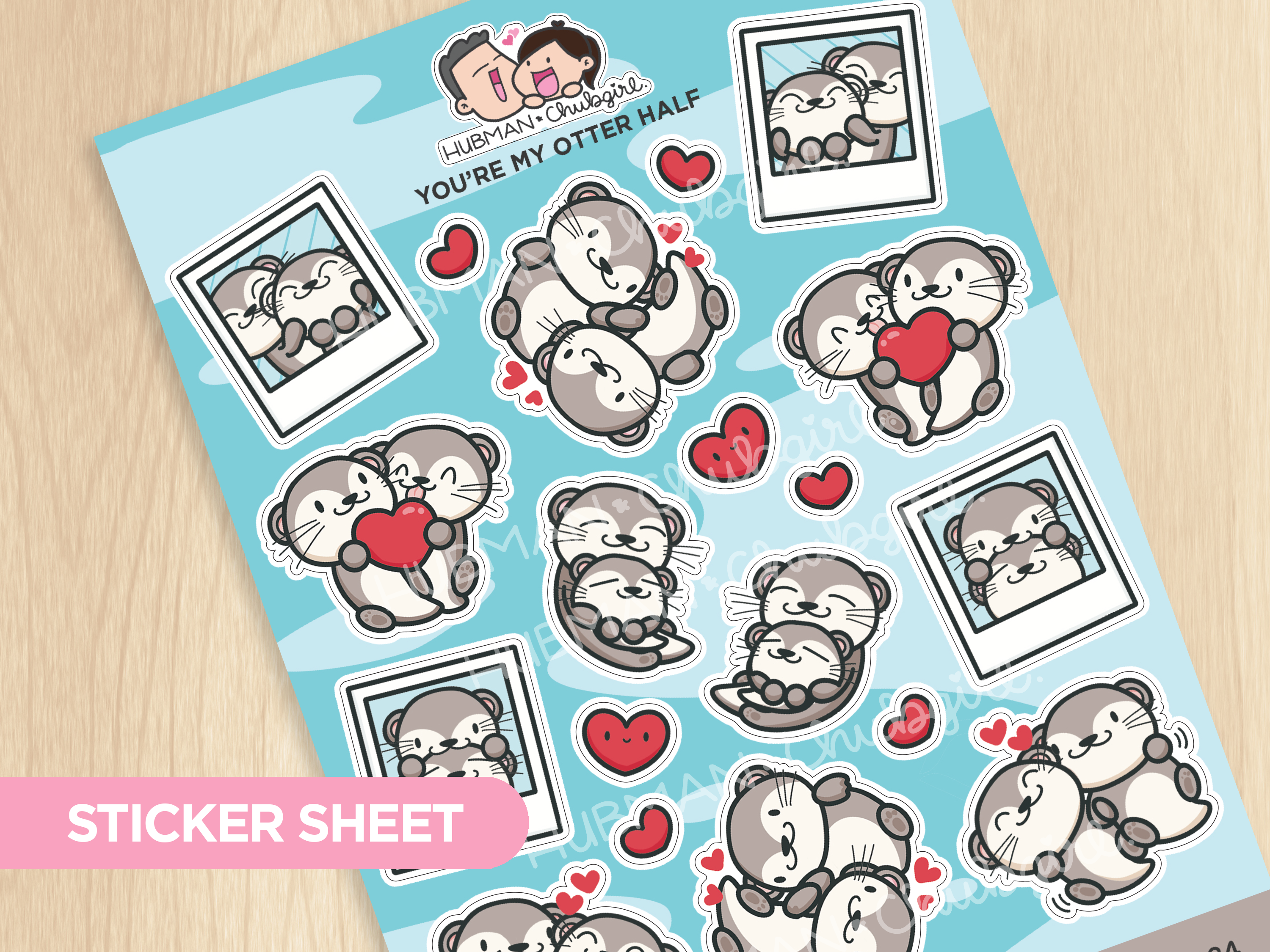 You're My Otter Half Sticker Sheet