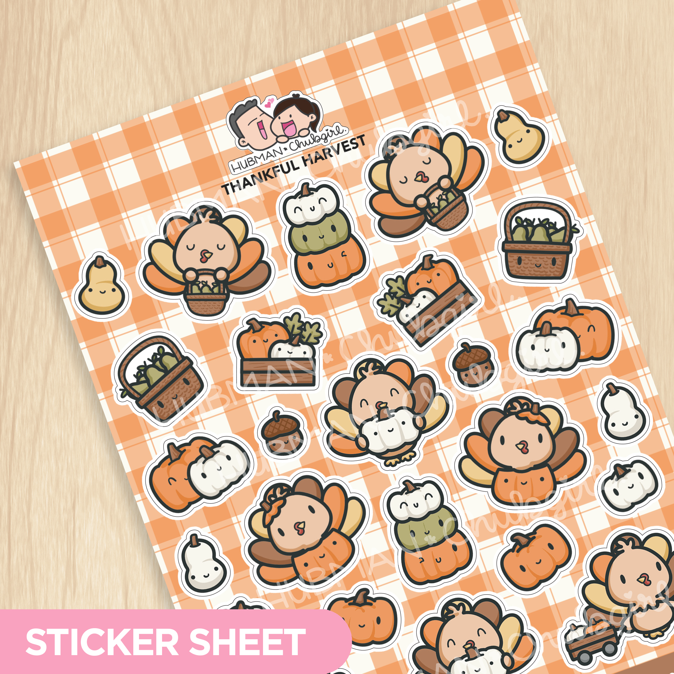 Thankful Harvest Sticker Sheet